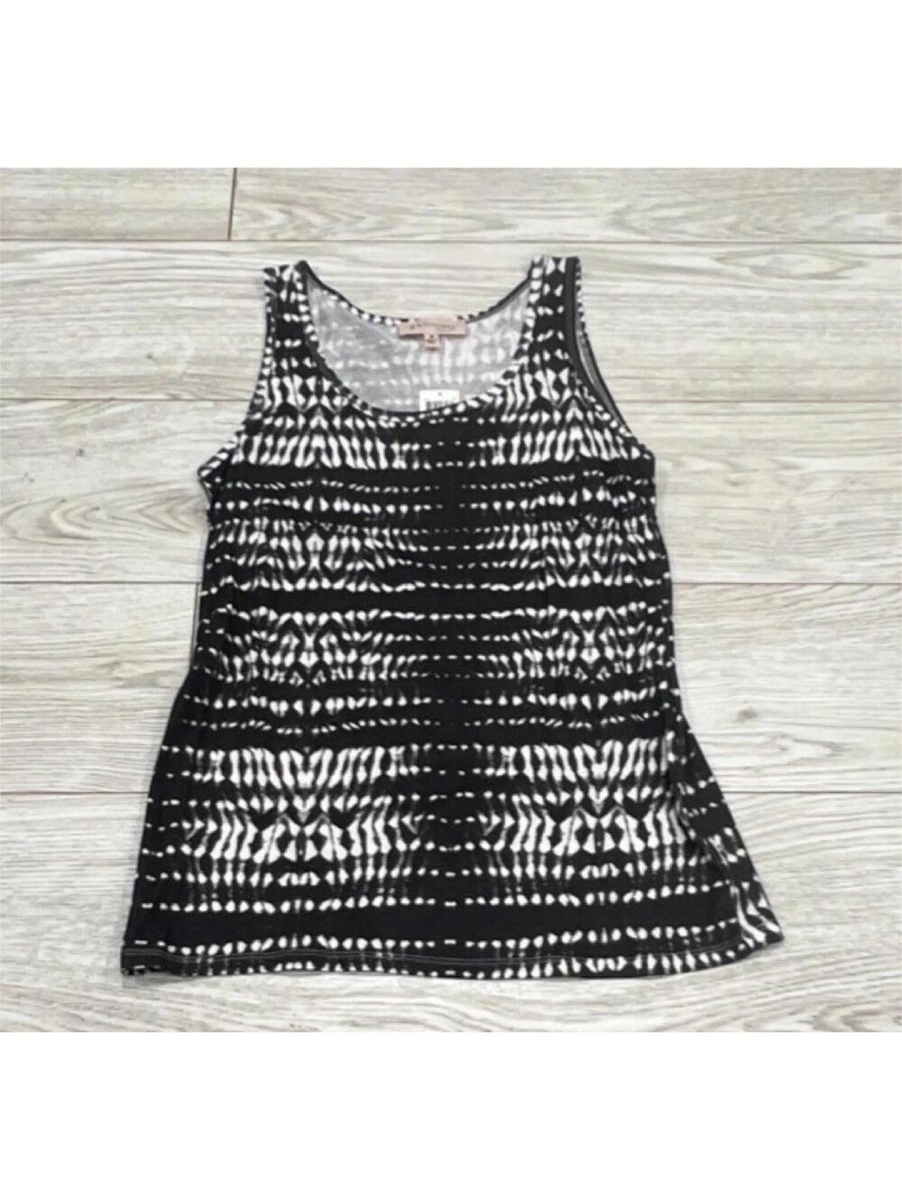 NEW WITH TAGS Philosophy Women's Gray & White Animal Print Tank Top SIZE M